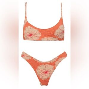 VOLAFA Women's Triangle Bikini Textured Swimsuit Two Piece New !